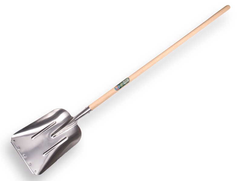 Graanschop Aluminium met strip Zweeds model met Atlas graanschopsteel 130 cm