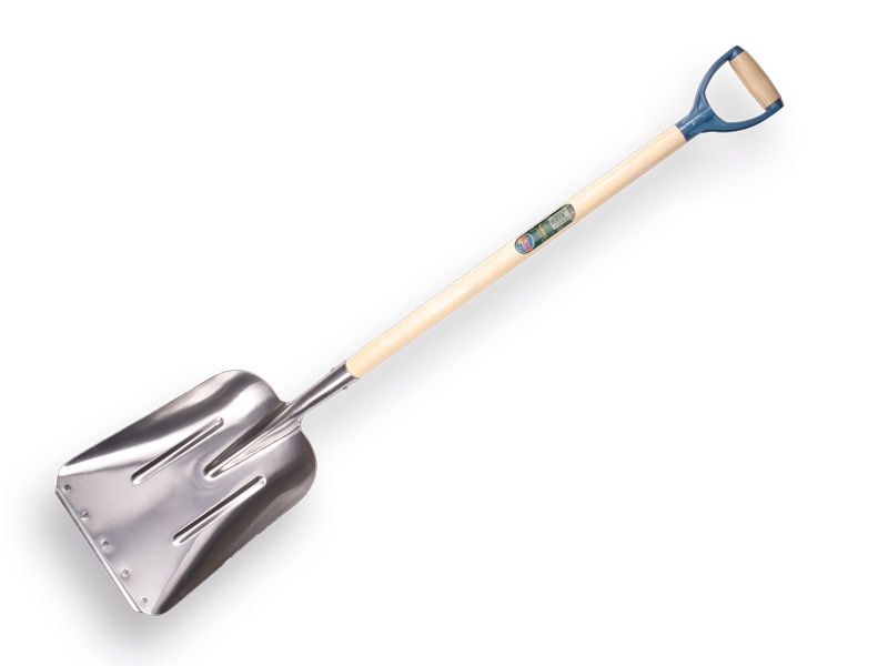 Graanschop Aluminium Zweeds model met strip en Atlas PD-steel 95 cm. recht