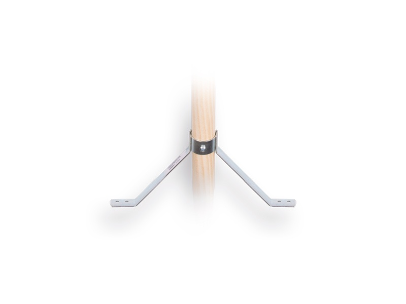 Steelversterker middel/ Stokhouder SOLIDE voor steel met diameter 28 mm