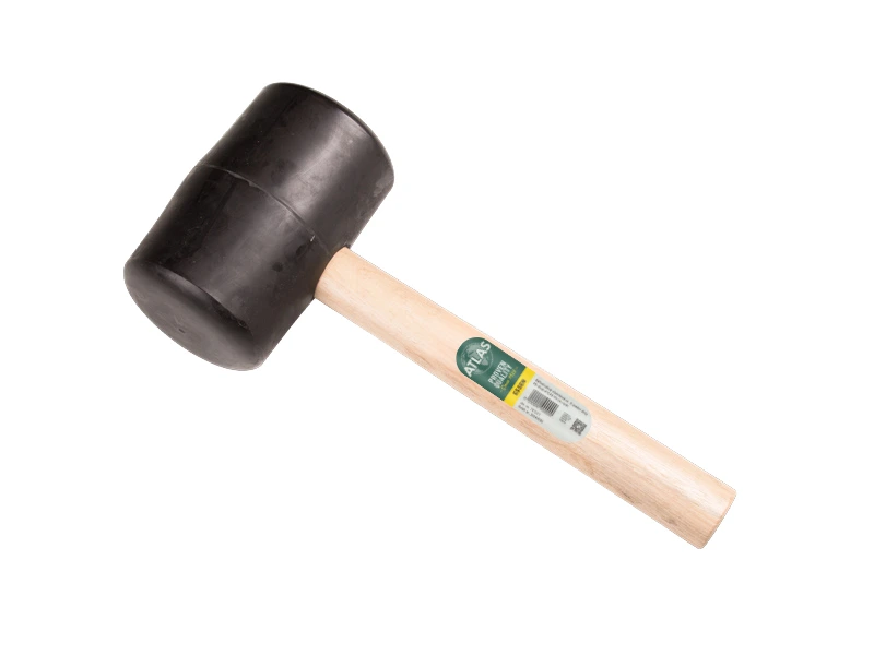 [8712129987903] Rubberhamer ATLAS nr. 9 hard.Ø100mm 2 KG