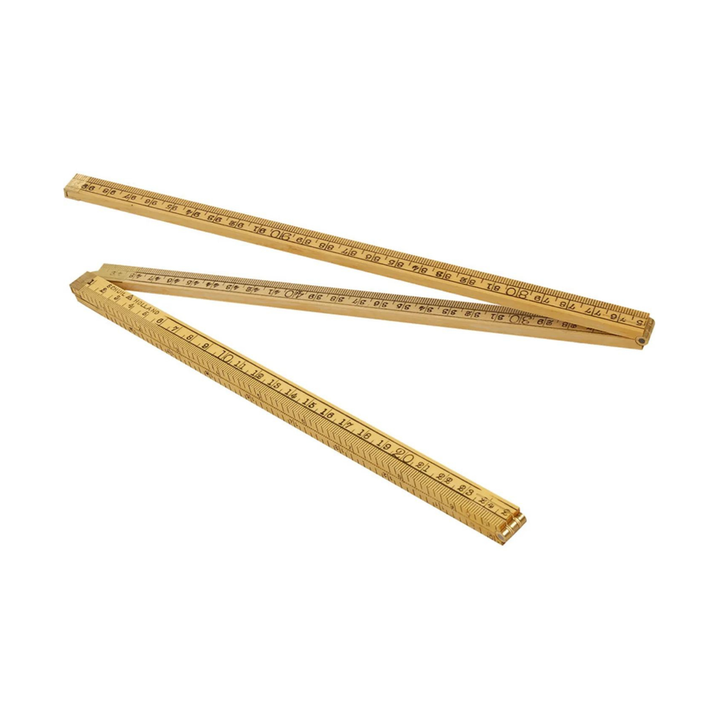 [8712341000053] Schuil duimstok - timmerman - palmhout - 1 mtr 4 delig