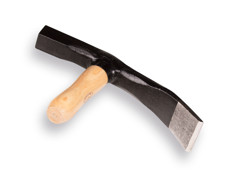Straathamer model BRABANT, 70 mm, met houten steel, korte bles 175 mm.