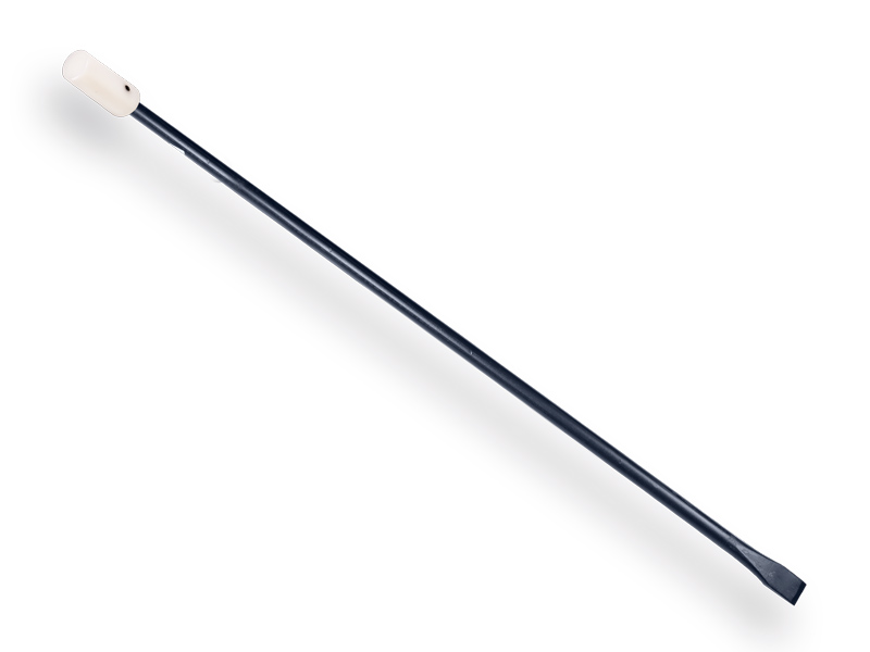 stootijzer 1400x28 rond met nylon dop rond 50mm