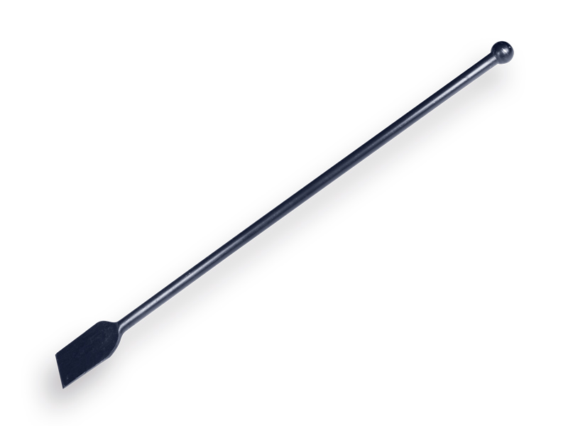 Wortelsteker 120 cm, de Wit, rond met knop en beitel 10 cm breed x 18 cm hoog