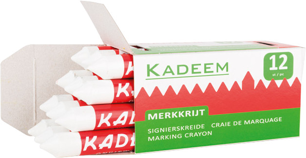 kadeem merkkrijt wit