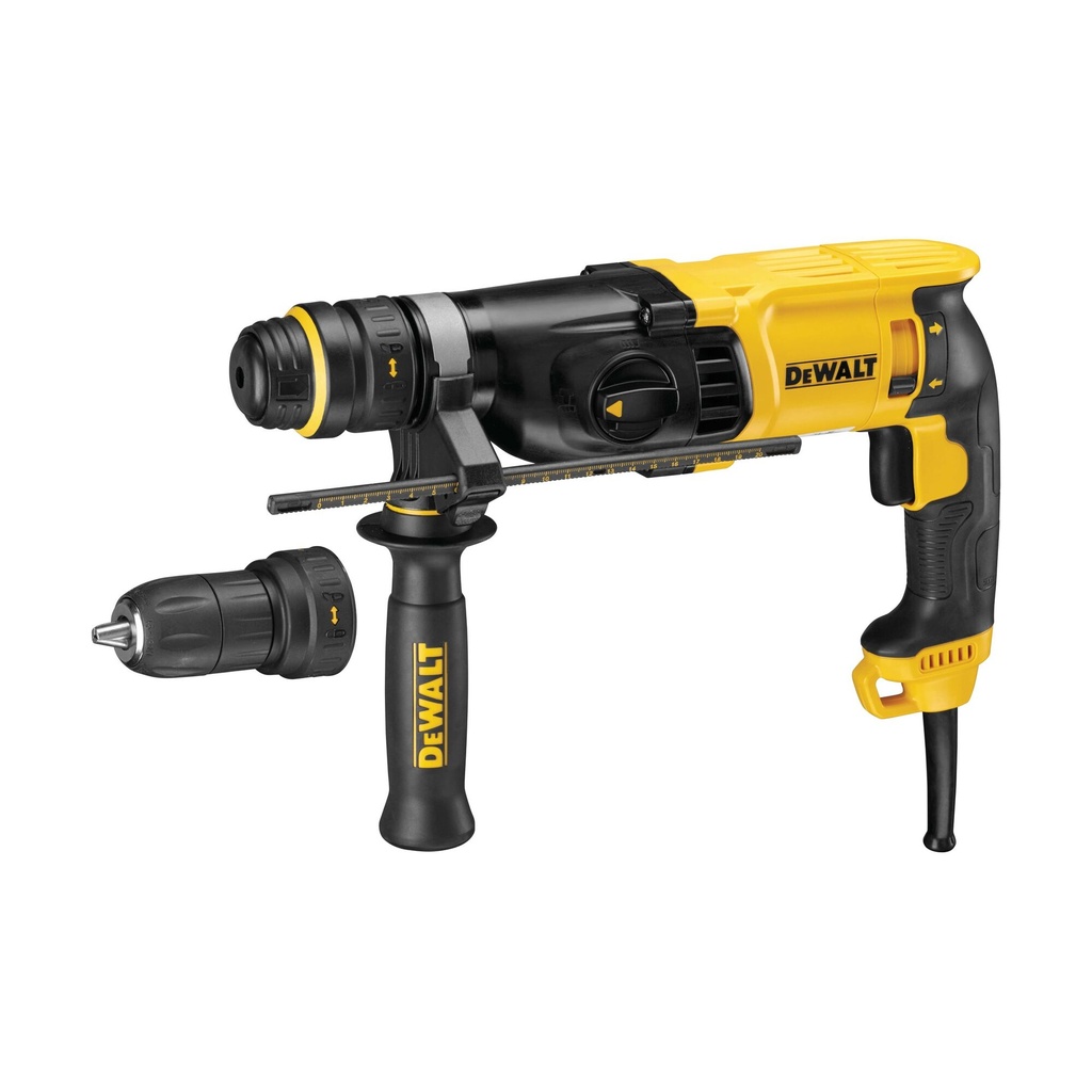 [D25134K] Dewalt D25134K 800W SDS-PLUS COMBIHAMER 2.8J
Incl. afneembare snelwisselboorkop
Geleverd in TSTAK koffer