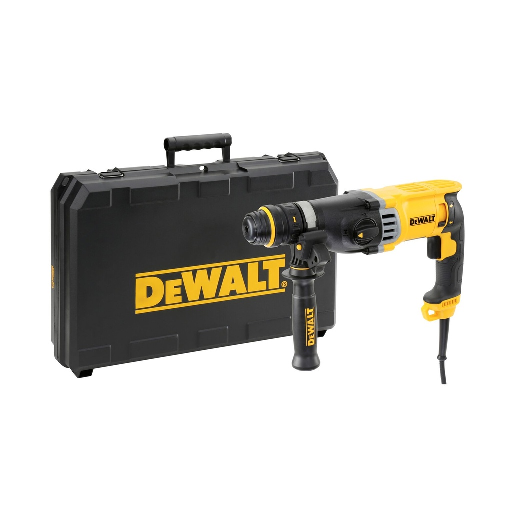 [D25144K] Dewalt D25144K 900W SDS-PLUS COMBIHAMER 3.0J
Incl. afneembare snelwisselboorkop
Geleverd in TSTAK koffer