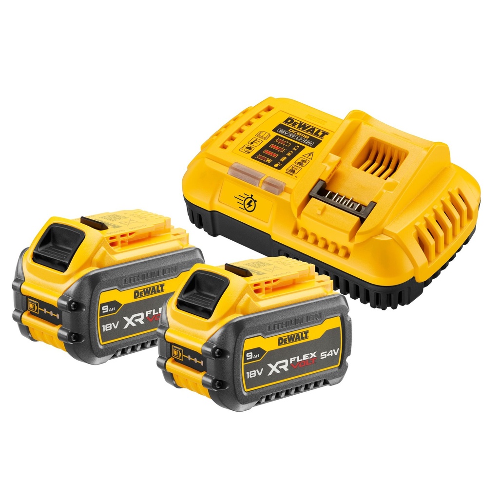 [DCB118X2] Dewalt DCB118X2-QW  2× XR FLEXVOLT 9.0Ah accu's
en snellader_x000D_