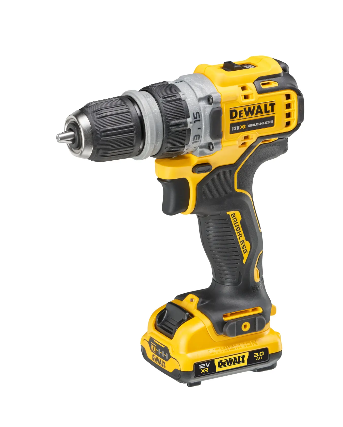 Dewalt DCD703L2T 12V XR brushless schroef/boormachine multi kop
2× 3.0Ah accu’s en lader in TSTAK koffer