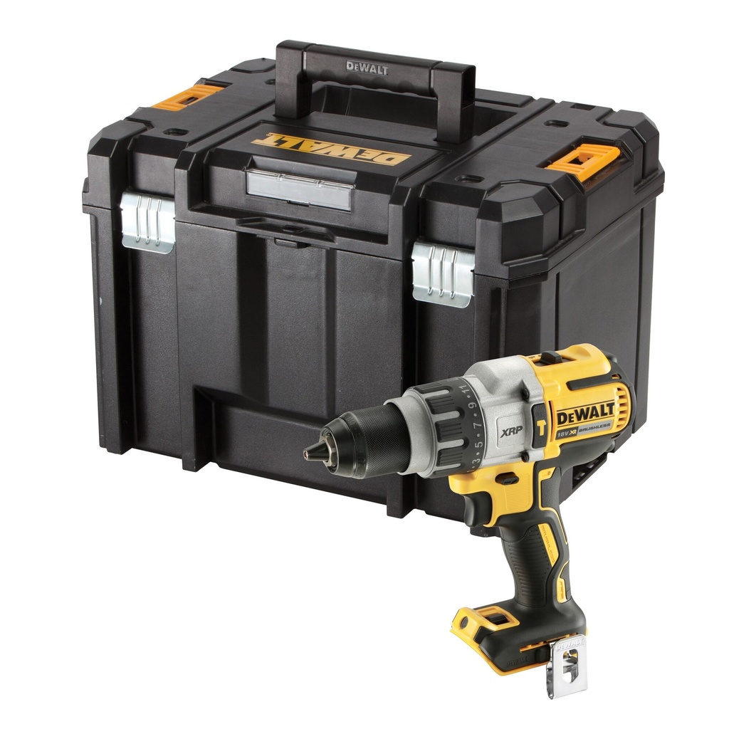 Dewalt DCD996NT 18V XRP brushless schroef/klopboormachine
Geleverd zonder accu’s en lader in TSTAK koffer