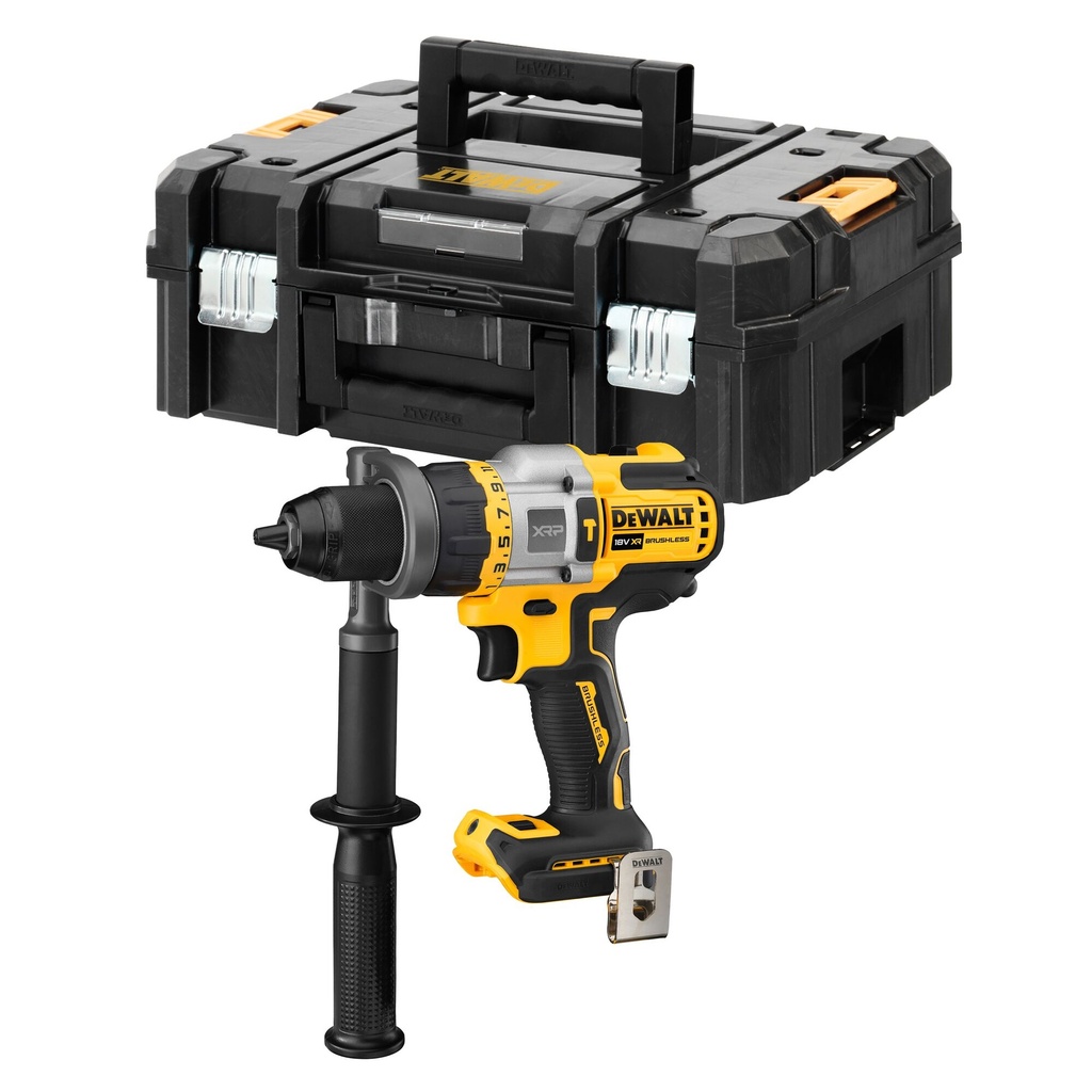 Dewalt DCD999NT 18V XR flexvolt advantage brushless schroef/klopboormachine
Geleverd zonder accu’s en lader in TSTAK koffer