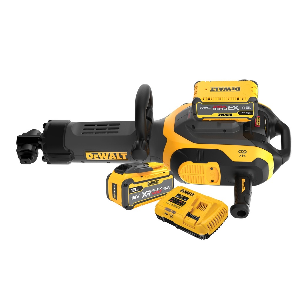 Dewalt DCH966Z2 54V XR 28MM HEX SLOOPHAMER
Geleverd met 2× 15Ah Flexvolt batterijen