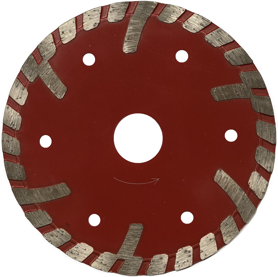Diamantzaag 125 mm TA2 voor harde KZ steen rood