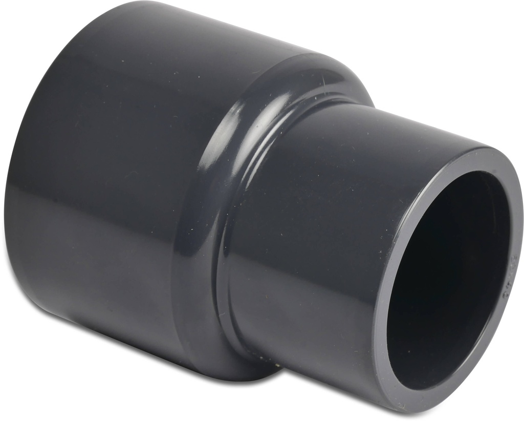 [0101346] Profec Verloopsok PVC-U 50/40 mm x 40 mm lijmspie/lijmmof x lijmmof 16bar grijs