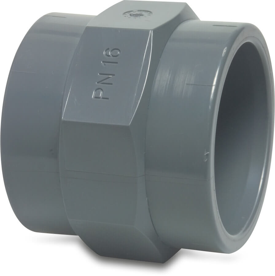[0110816] Profec Overgangssok PVC-U 16 mm x 3/8" lijmmof x binnendraad 10bar grijs