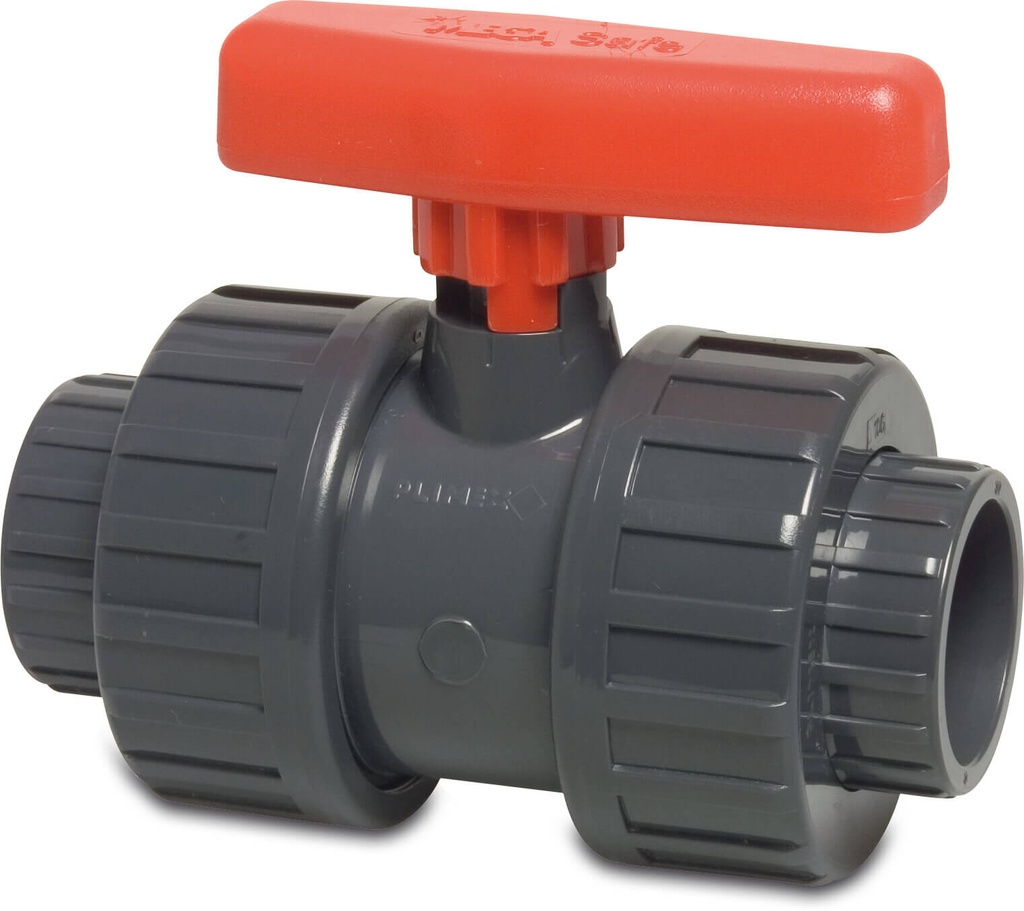 [0112105] Profec Kogelkraan PVC-U 50 mm lijmmof 16bar DN40 grijs type Safe 600